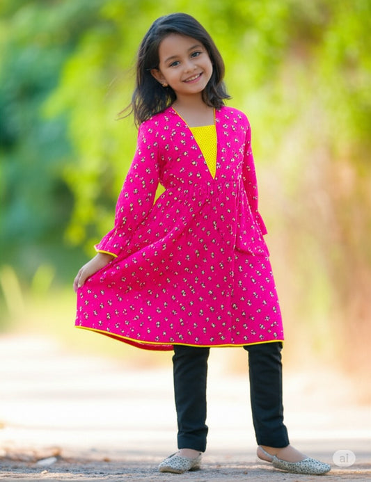 Barbie Doll Frock (Raspberry Rose)