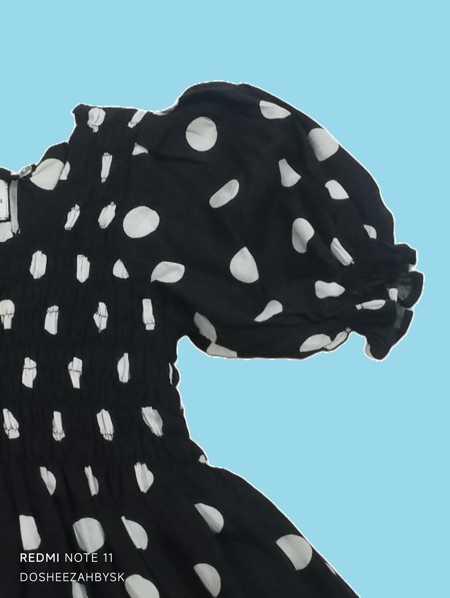 Dot Delight Linen Frock