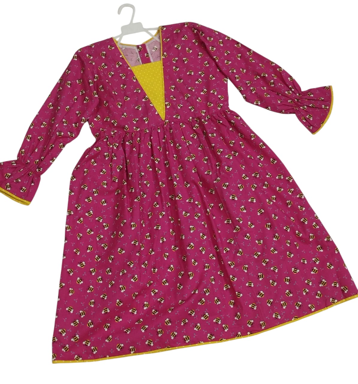 Barbie Doll Frock (Raspberry Rose)