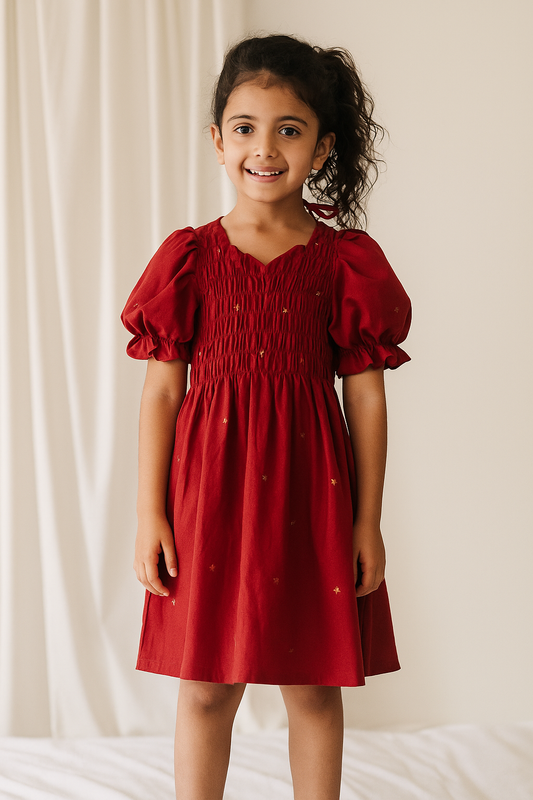 Star Delight Linen frock