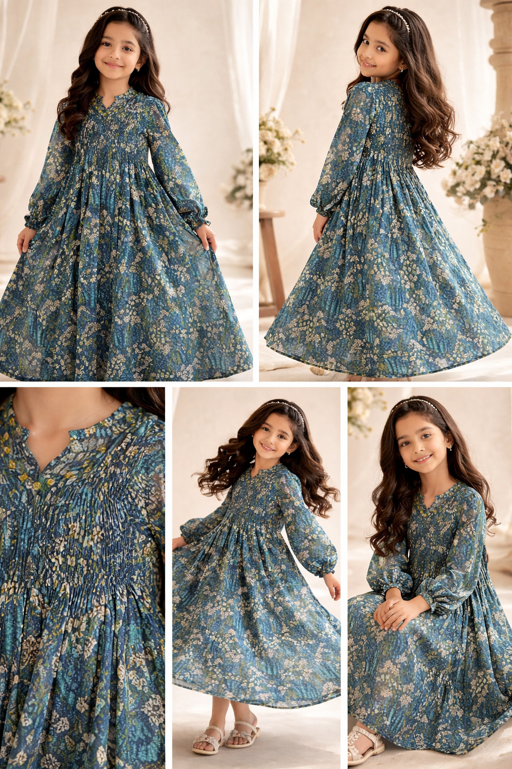 Floral Long Dress (Everyday Wear)