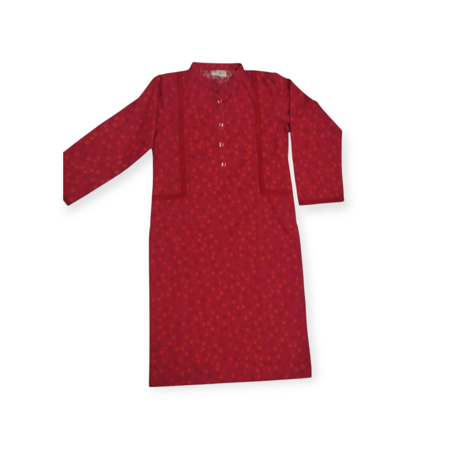 Traditional Grace Kurta Shalwar (Red)