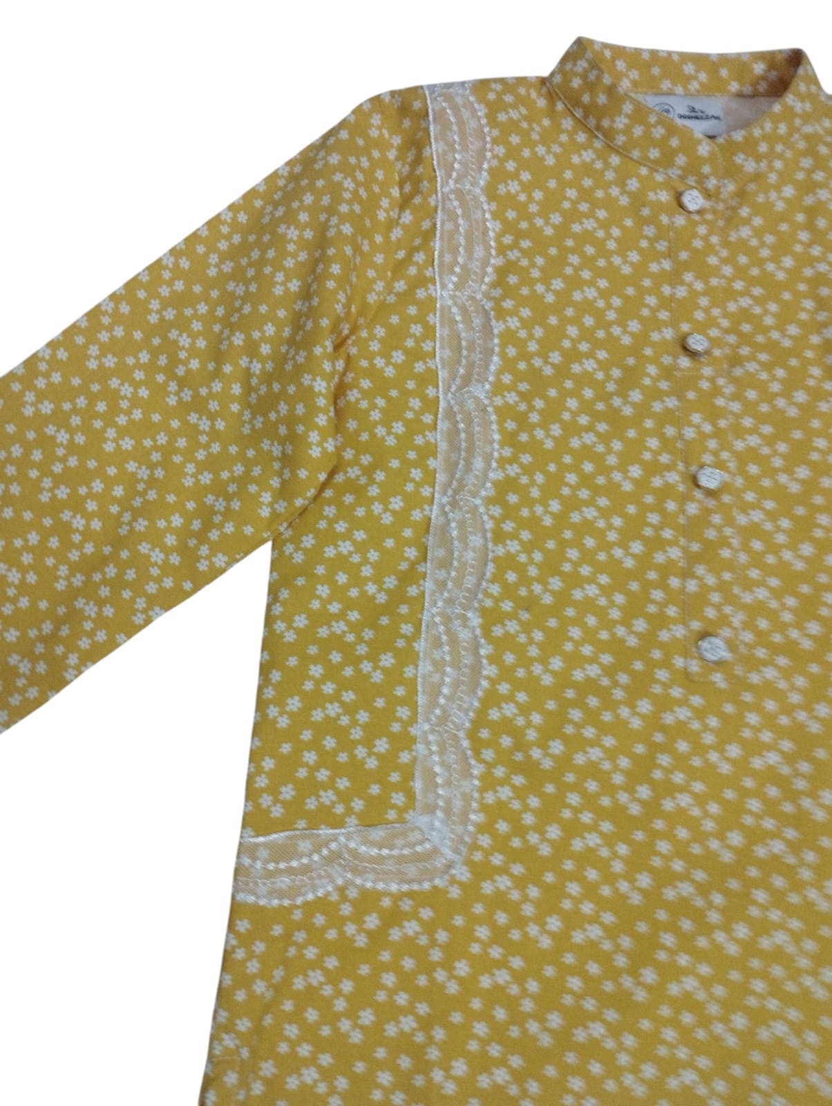 Traditional Grace Kurta Shalwar(yellow)