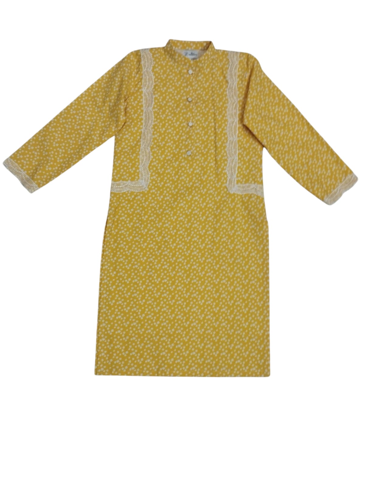 Traditional Grace Kurta Shalwar(yellow)